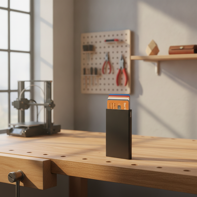 Gepersonaliseerde Pasjeshouder met Naam of Logo — RFID-beschermd | Cre8mate