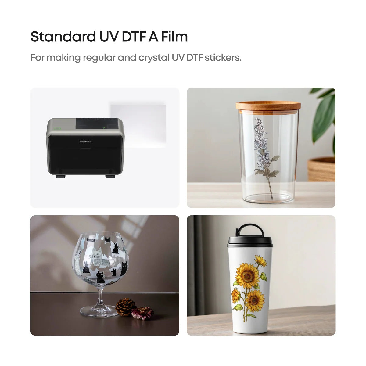 UV DTF Stickervel — Eigen Ontwerp | Waterdicht & Krasvast