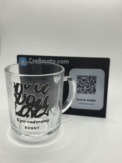 Gepersonaliseerd Theeglas met Naam of Tekst — UV-bedrukt | Cre8mate