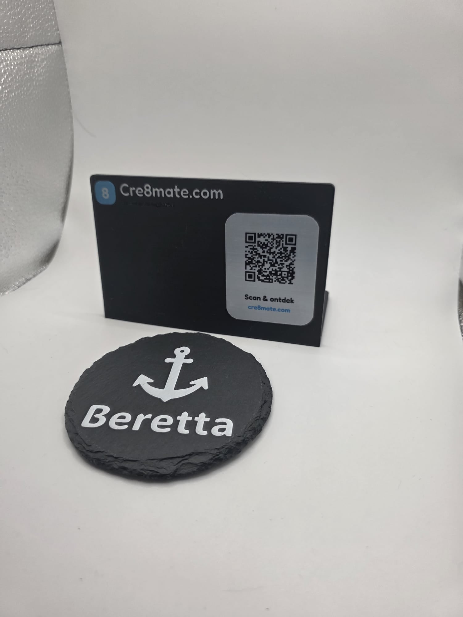 Gepersonaliseerde Stenen Onderzetters met Naam of Logo — UV-bedrukt | Cre8mate