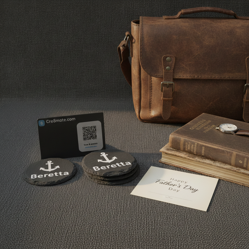 Gepersonaliseerde Stenen Onderzetters met Naam of Logo — UV-bedrukt | Cre8mate