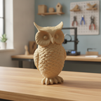 Uil Beeldje 3D Geprint – 16cm – Symbool van Wijsheid