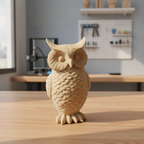 Uil Beeldje 3D Geprint – 16cm – Symbool van Wijsheid